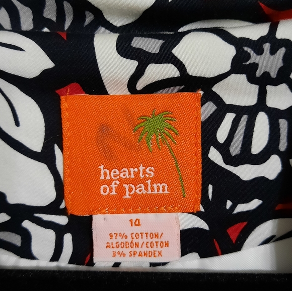 Hearts of Palm Cotton Floral Print Blazer Jacket - Picture 7 of 7